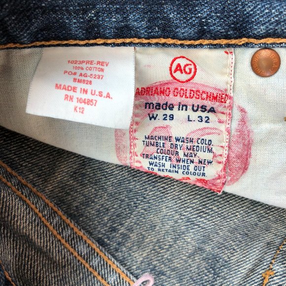 AG The Symbol Relaxed  Button Fly Jeans Sz 29 X 32 - Picture 7 of 8